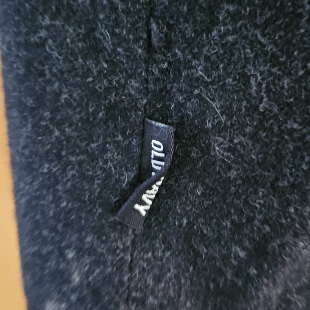 Old Navy Toddler Double Breasted Peacoat Charcoal Grey with Plaid lining